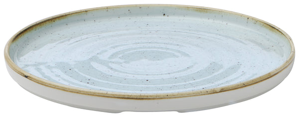 talerz płaski ze wysokim brzegiem; 26x2 cm (ØxW); jasny niebieski/brązowy; okrągły; 6 sztuka / opakowanie