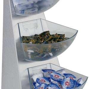 Multi-Rack 3-poziomowy; 21x16x41 cm (DxSxW); transparentny