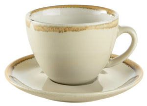 spodek do filiżanki do kawy Glaze; 14.2 cm (Ø); piasek; okrągły; 6 sztuka / opakowanie