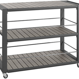 zestaw - wózek do serwowania Aventuro z półkami; 119x56x80 cm (SxGxW); antracyt