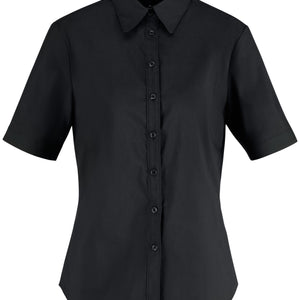 Bluse Kurzarm Porter Regular Fit; Kleidergröße 42; czarny