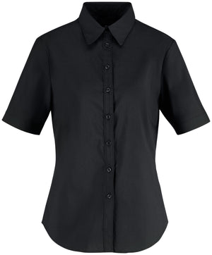 Bluse Kurzarm Porter Regular Fit; Kleidergröße 42; czarny