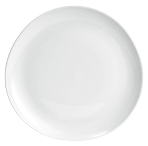 talerz płaski Ovalize; 27x3.3 cm (ØxW); biały; okrągły; 6 sztuka / opakowanie