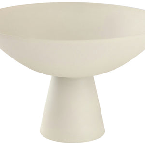 miska na nóżce Ablona; 34x22 cm (ØxW); beżowy