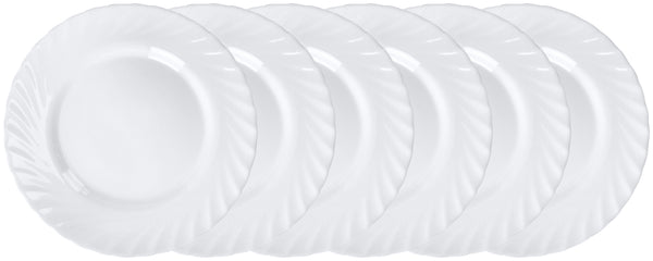 talerz płaski Trianon; 24.5 cm (Ø); biały; okrągły; 6 sztuka / opakowanie