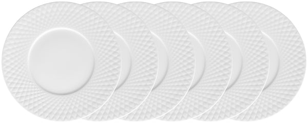 talerz płaski Bilbero; 27 cm (Ø); biały; okrągły; 6 sztuka / opakowanie