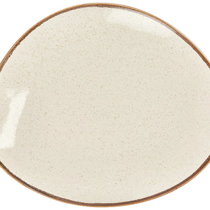 talerz płaski Sidina organiczny; 32x26.5 cm (DxS); beżowy; organiczny; 6 sztuka / opakowanie
