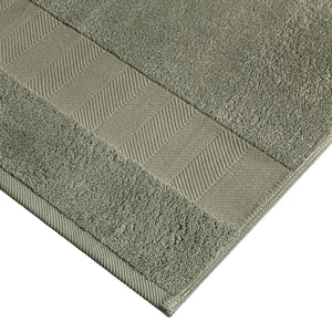 Handtuch Evora Fischgrat Bordüre; 50x100 cm (SxD); kamiennoszary