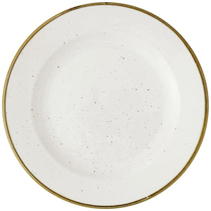 Teller flach Stonecast Barley White mit Fahne; 27.6 cm (Ø); biały/brązowy; okrągły; 12 sztuka / opakowanie