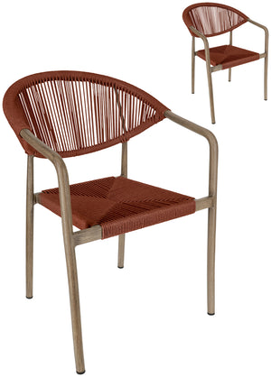 Outdoor-Stuhl Arion; 50x43x85 cm (SxGxW); siedzisko terakota