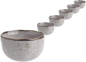 miska Palana; 950ml, 15x8.8 cm (ØxW); szary; okrągły; 6 sztuka / opakowanie