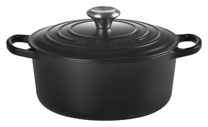 Bräter Signature rund 24 cm; 4200ml, 24x17.2 cm (ØxW); czarny; okrągły