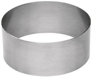 pierścień do musów Cocoa okrągły; 8x4.5 cm (ØxW); srebro; okrągły; 3 sztuka / opakowanie