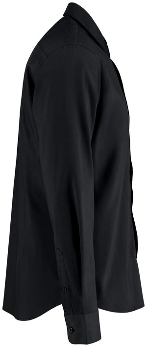 Hemd Langarm Porter Regular Fit; Kleidergröße 43/44; czarny
