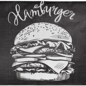 podkładka na stół Tenoris Burger; 33x45 cm (SxD); czarny; 4 sztuka / opakowanie