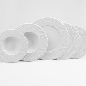 zestaw próbny porcelany Bilbero 5 częściowy; biały