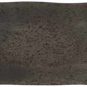talerz Ironstone; 28.2x15.1x2.4 cm (DxSxW); ciemny brąz/czarny; prostokątny; 2 sztuka / opakowanie