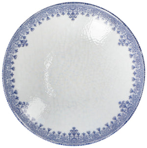 Teller tief Nonna; 700ml, 21.5x5 cm (ØxW); biały/niebieski; okrągły; 6 sztuka / opakowanie