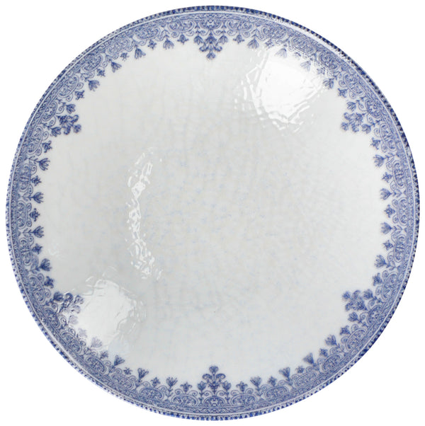 Teller tief Nonna; 700ml, 21.5x5 cm (ØxW); biały/niebieski; okrągły; 6 sztuka / opakowanie