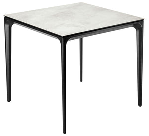 Outdoor-Tisch Linero quadratisch; 80x80x72 cm (DxSxW); Platte kamiennoszary