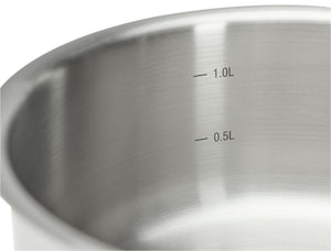 Stielkasserolle Prim Appety; 16 cm (Ø); srebro