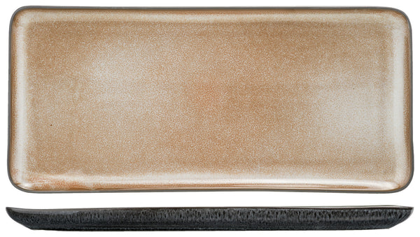 talerz Lerida Desert prostokątny; 32x15 cm (DxS); brązowy; prostokątny; 4 sztuka / opakowanie