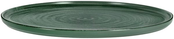 talerz płaski z rantem Etana; 30x1.4 cm (ØxW); zielony; okrągły; 4 sztuka / opakowanie
