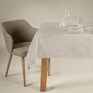 Tischdecke Munera; 130x130 cm (SxD); piasek; kwadrat