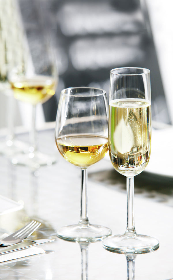kieliszek do wina białego Bouquet ze znacznikiem pojemności; 290ml, 5.8x18.6 cm (ØxW); transparentny; 0.2 l Füllstrich, 6 sztuka / opakowanie
