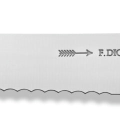 Brotmesser 1905; Klingenlänge 21 cm, 34.5 cm (D); srebro/czarny