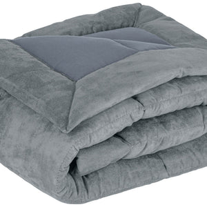 bieżnik łóżkowy Alabama; 80x135 cm (SxD); szary; prostokątny