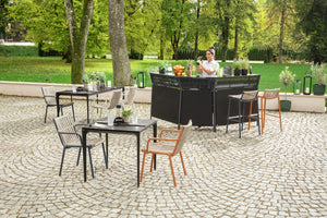 Outdoor-Stuhl Lumaro; 45x47x81 cm (SxGxW); siedzisko taupe