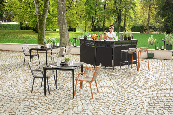 Outdoor-Stuhl Lumaro; 45x47x81 cm (SxGxW); siedzisko taupe