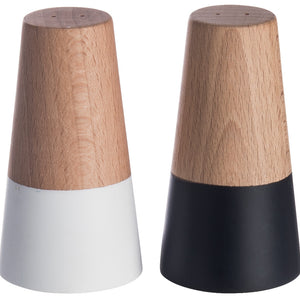 zestaw solniczki/pieprzniczki  Kayu rund kegelförmig; 5x9.1 cm (ØxW); buk