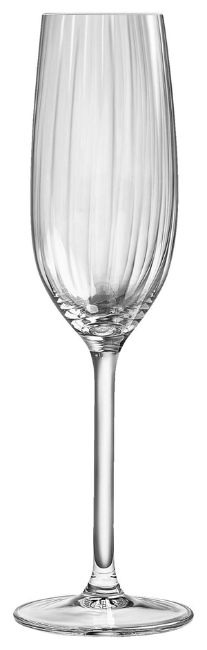 Sektglas Adora mit Rillen; 215 ml