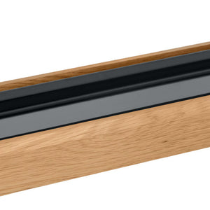 witrynka chłodząca Montana dąb melamina czarna 1/1; Größe GN 2/4