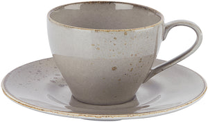 spodek do filiżanki do kawy Palana; 16.5 cm (Ø); szary; okrągły; 6 sztuka / opakowanie
