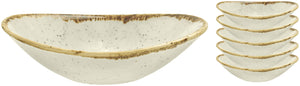miseczka Sidina owalna; 75ml, 11x7x2.7 cm (DxSxW); beżowy; owalny; 6 sztuka / opakowanie
