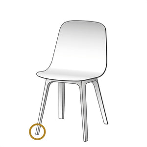 Stuhlgleiter Wagner QuickClick QC 7808; 2 cm (Ø); szary; 4 sztuka / opakowanie