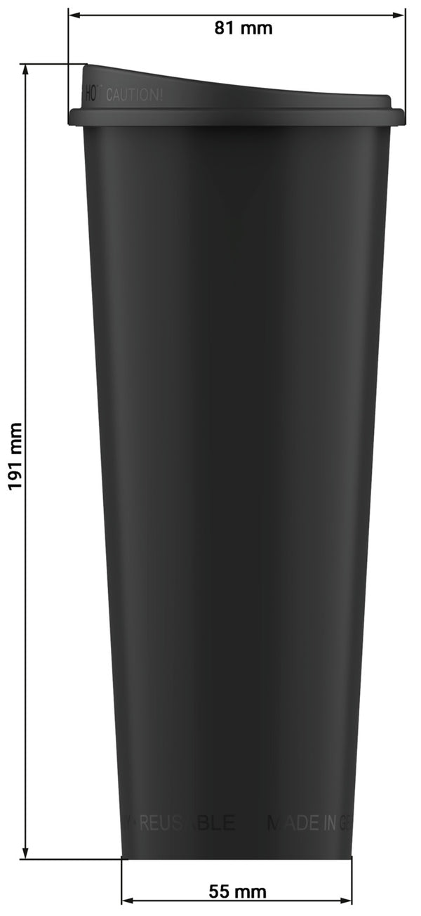 kubek do wielokrotnego użytku Michigan z pokrywką; 500ml