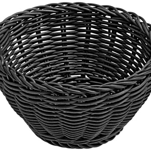 koszyk Igato okrągły; 16x8 cm (ØxW); czarny; okrągły; 4 sztuka / opakowanie