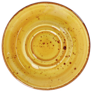 Kombi-Untertasse Nebro; 15x2 cm (ØxW); żółty; 6 sztuka / opakowanie