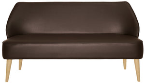 sofa 3-osobowa Lasse sztuczna skóra; 155x60x82 cm (SxGxW); brązowy