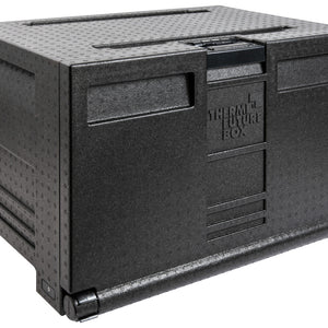 pojemnik termiczny do transportu na blachy do pieczenia / tace; 61000ml, 75x45.5x50 cm (DxSxW); czarny