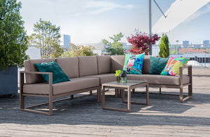 element boczny Sereno lewy; 127x69.5x64 cm (SxGxW); taupe
