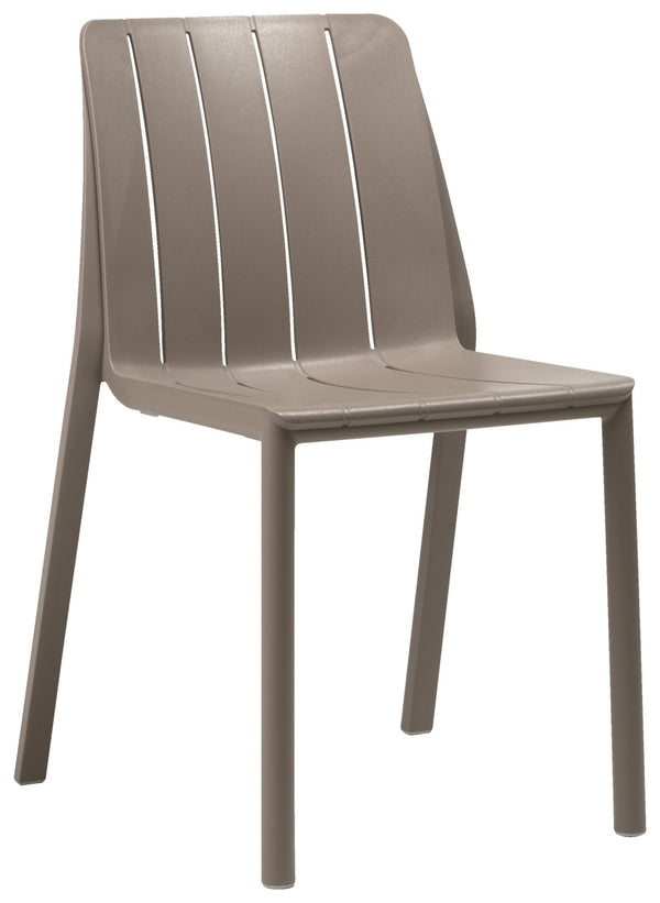 Outdoorstuhl Tiberina stapelbar; 50x56x81 cm (SxGxW); siedzisko taupe