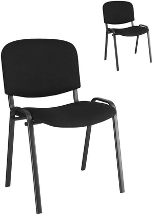 ISO-Konferenzstuhl Stavio; 54x42x79.5 cm (SxGxW); czarny; 2 sztuka / opakowanie