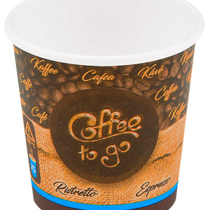 kubek To Go Espresso; 110ml, 6.2x5.5 cm (ØxW); brązowy; 50 sztuka / opakowanie