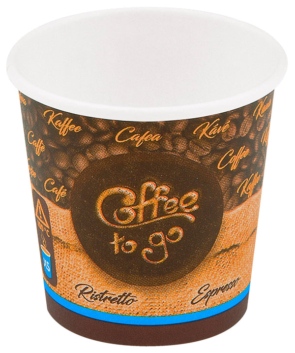 kubek To Go Espresso; 110ml, 6.2x5.5 cm (ØxW); brązowy; 50 sztuka / opakowanie