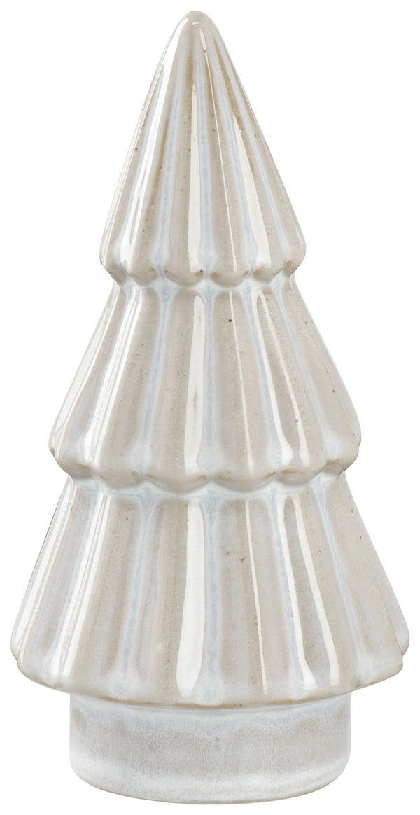 drzewko dekoracyjne Nilas; 8.4x16 cm (ØxW); biel kremowa